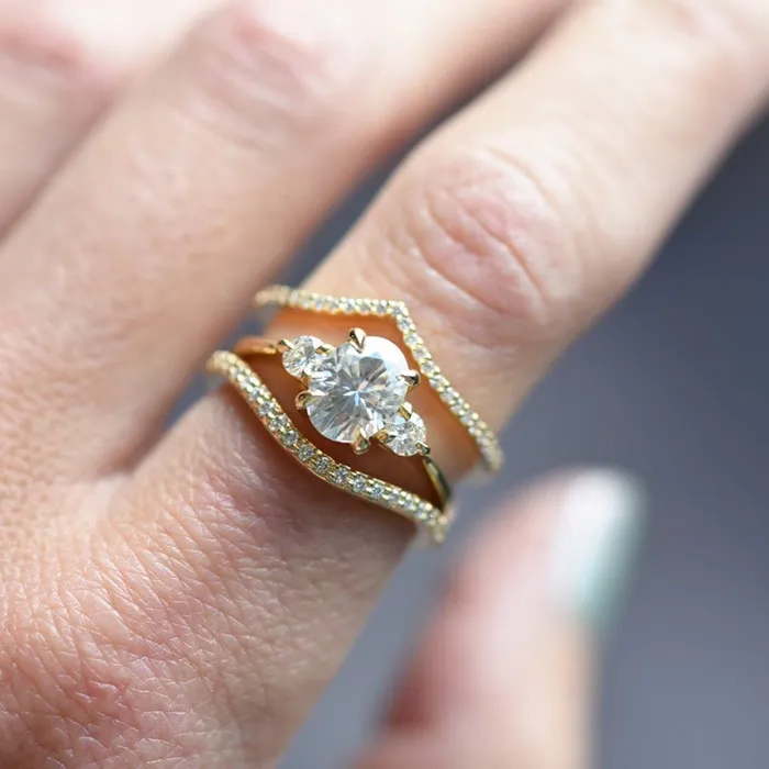 Rings Valerie Madison Fine Jewelry Ready To Ship Zara Oval Three Stone Moissanite Engagement Ring Size 65 Rings Valerie Madison Fine Jewelry Ready To Ship Zara Oval Three Stone Moissanite Engagement Ring Size 65