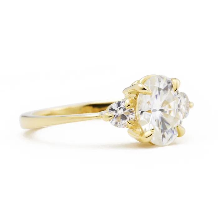 Rings Valerie Madison Fine Jewelry Ready To Ship Zara Oval Three Stone Moissanite Engagement Ring Size 65 Rings Valerie Madison Fine Jewelry Ready To Ship Zara Oval Three Stone Moissanite Engagement Ring Size 65