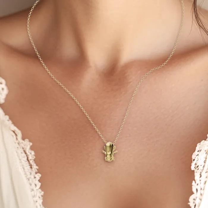 sciencejewelry1824 Necklaces drosophila necklace gold vermeil