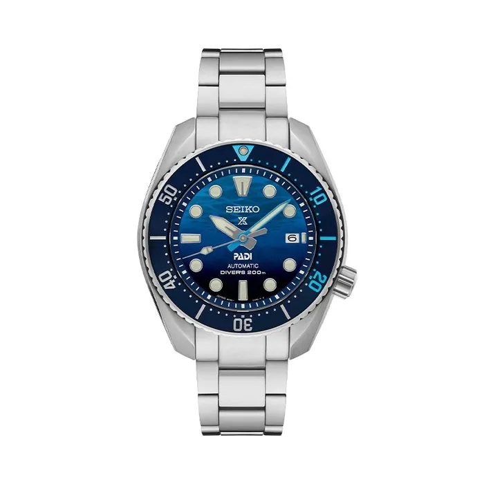 SEIKO LUXE Watches Prospex Automatic Diver Special Edition Blue Ocean Dial Watch 45mm SEIKO LUXE Watches Prospex Automatic Diver Special Edition Blue Ocean Dial Watch 45mm