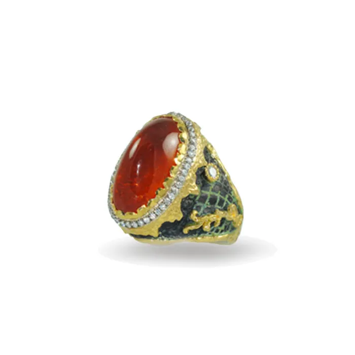 Sepessartite and Diamond Ring VICTOR VELYAN Rings