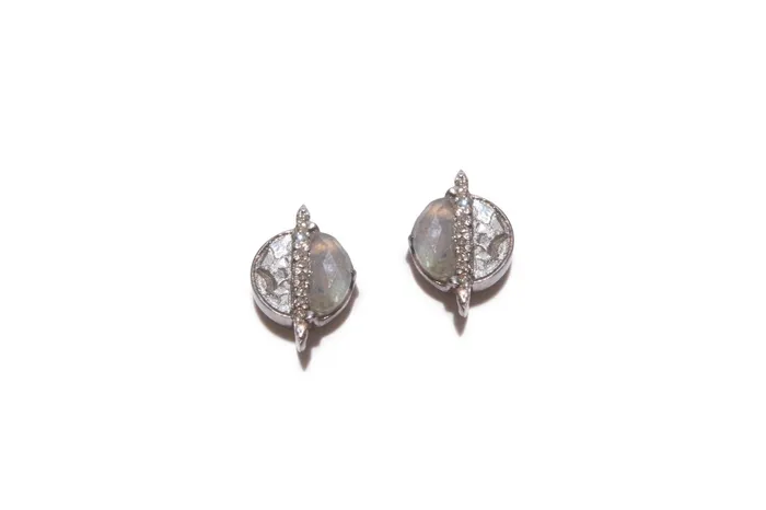 Shana Gulati Rings Elson Studs Oxidized Silver