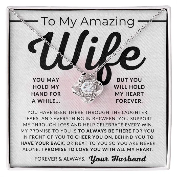 ShineOn Fulfillment My Promise To My Wife Necklace From Husband Christmas Gifts Birthday Present Wedding Anniversary Gift Valentines Day Necklaces ShineOn Fulfillment My Promise To My Wife Necklace From Husband Christmas Gifts Birthday Present Wedding Anniversary Gift Valentines Day Necklaces