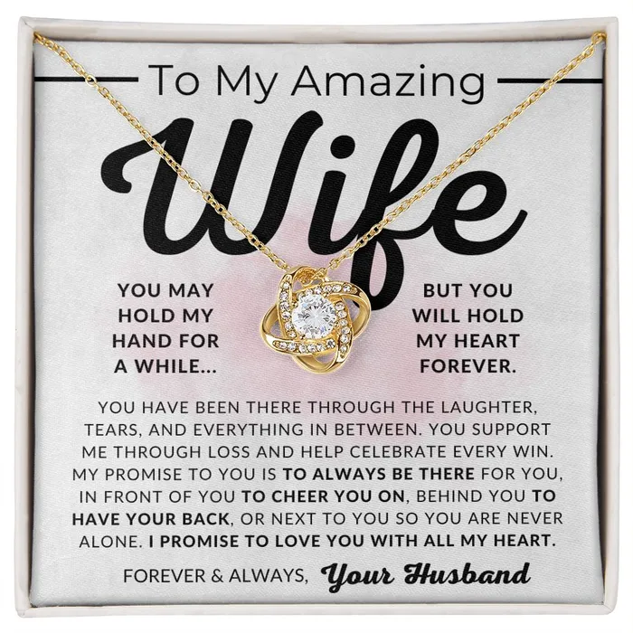 ShineOn Fulfillment My Promise To My Wife Necklace From Husband Christmas Gifts Birthday Present Wedding Anniversary Gift Valentines Day Necklaces