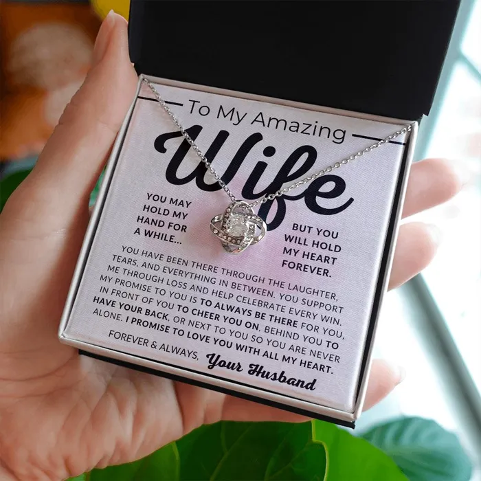 ShineOn Fulfillment My Promise To My Wife Necklace From Husband Christmas Gifts Birthday Present Wedding Anniversary Gift Valentines Day Necklaces