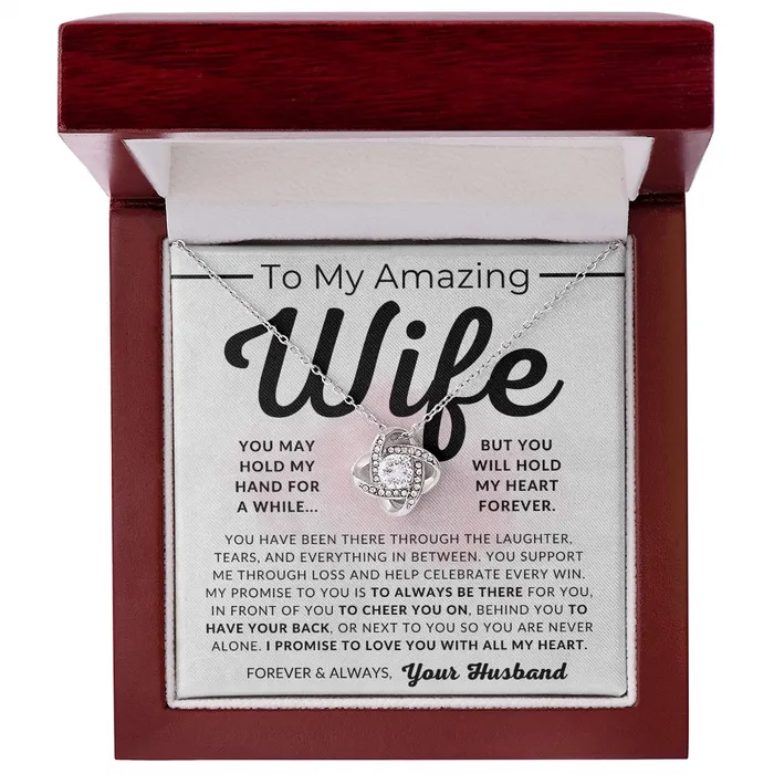 ShineOn Fulfillment My Promise To My Wife Necklace From Husband Christmas Gifts Birthday Present Wedding Anniversary Gift Valentines Day Necklaces
