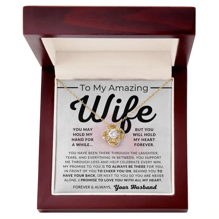 ShineOn Fulfillment My Promise To My Wife Necklace From Husband Christmas Gifts Birthday Present Wedding Anniversary Gift Valentines Day Necklaces
