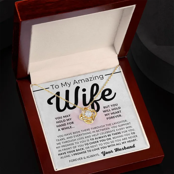 ShineOn Fulfillment My Promise To My Wife Necklace From Husband Christmas Gifts Birthday Present Wedding Anniversary Gift Valentines Day Necklaces