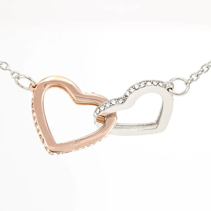ShineOn Fulfillment Necklaces Always Remember How Proud I Am Gift for Granddaughter Interlocking Heart Pendant Necklace