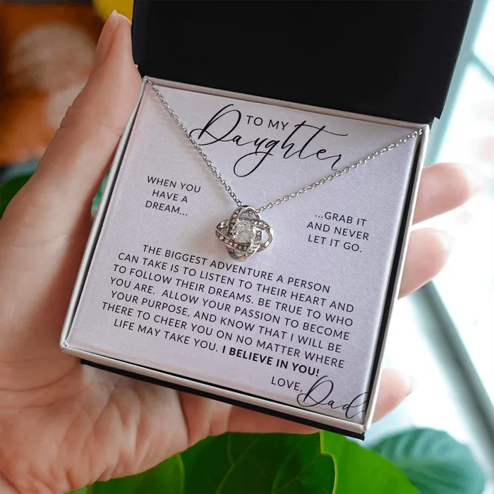 ShineOn Fulfillment Necklaces Follow Your Dreams To My Daughter From Dad Gift Father to Daughter Necklace
