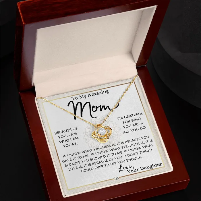 ShineOn Fulfillment Necklaces Gift for Mom All You Do To My Mother From Daughter A Beautiful Womens Pendant Necklace Great For Mothers Day Christmas or Her Birthday