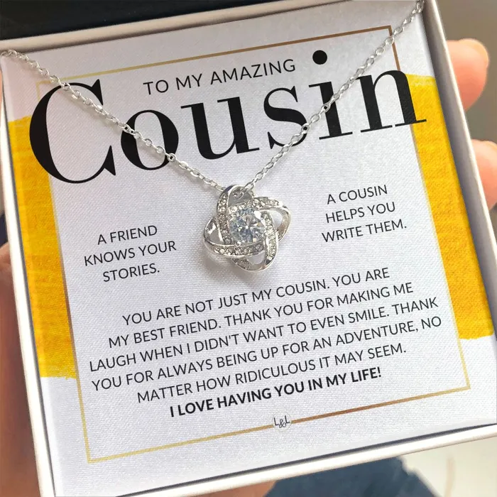 ShineOn Fulfillment Necklaces Gift For My Amazing Female Cousin Pendant Necklace Present For Girl Cousin Great For Christmas Her Birthday Or As An Encouragement Gift