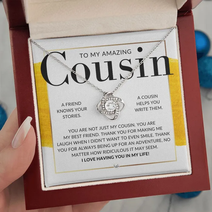 ShineOn Fulfillment Necklaces Gift For My Amazing Female Cousin Pendant Necklace Present For Girl Cousin Great For Christmas Her Birthday Or As An Encouragement Gift
