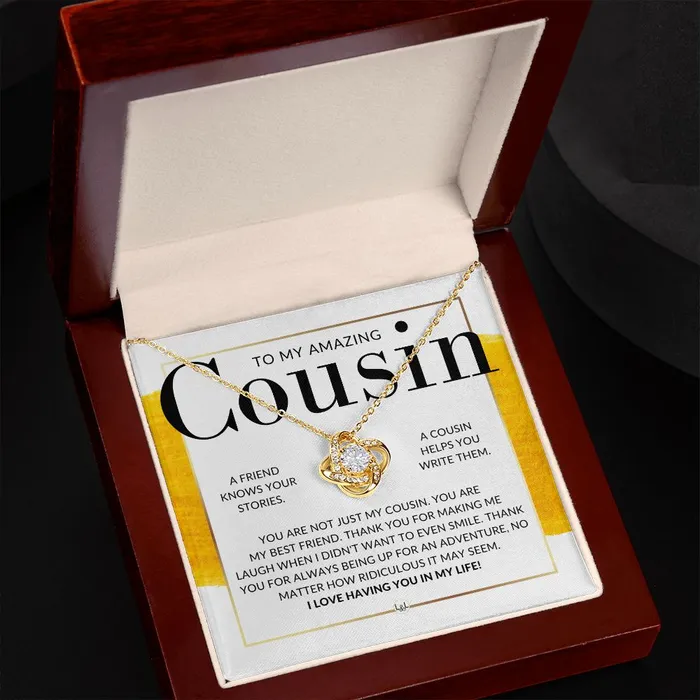 ShineOn Fulfillment Necklaces Gift For My Amazing Female Cousin Pendant Necklace Present For Girl Cousin Great For Christmas Her Birthday Or As An Encouragement Gift