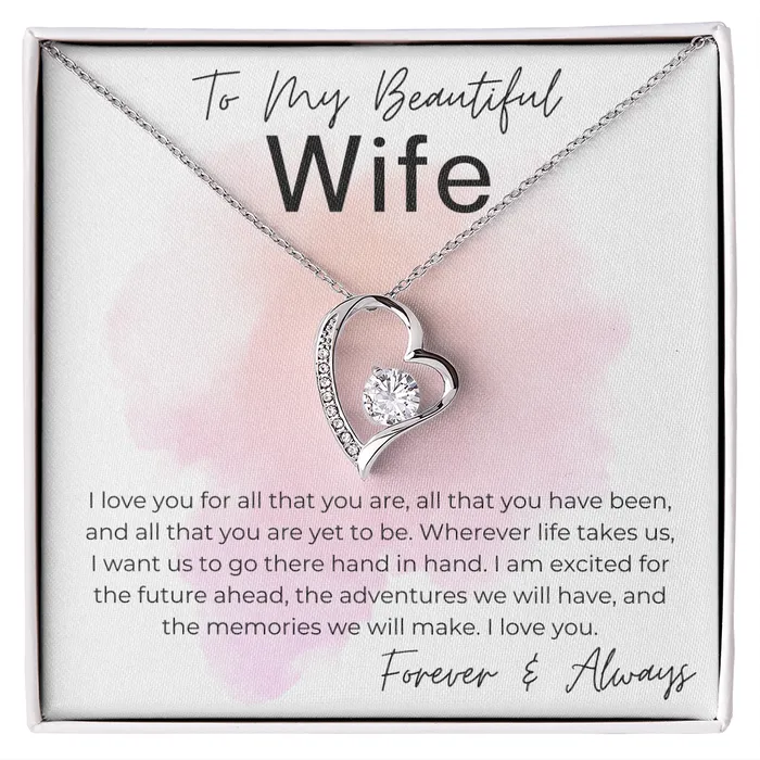 ShineOn Fulfillment Necklaces Hand in Hand Gift for Wife Heart Pendant Necklace ShineOn Fulfillment Necklaces Hand in Hand Gift for Wife Heart Pendant Necklace