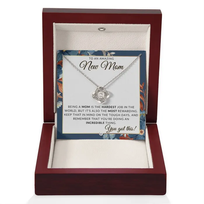 ShineOn Fulfillment Necklaces New Mom You Got This Beautiful Pendant Necklace To Celebrate Mom Great Birthday Mothers Day or Christmas Gift Idea For Her