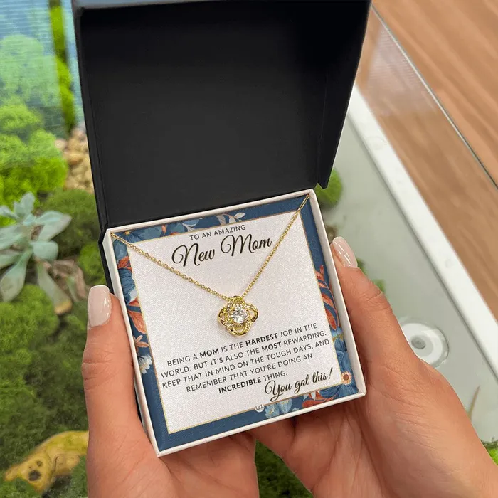 ShineOn Fulfillment Necklaces New Mom You Got This Beautiful Pendant Necklace To Celebrate Mom Great Birthday Mothers Day or Christmas Gift Idea For Her