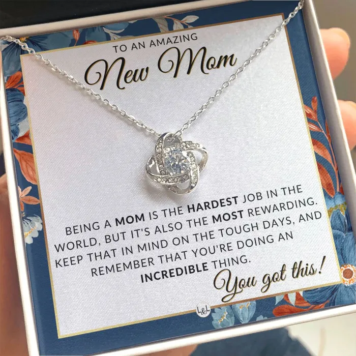 ShineOn Fulfillment Necklaces New Mom You Got This Beautiful Pendant Necklace To Celebrate Mom Great Birthday Mothers Day or Christmas Gift Idea For Her