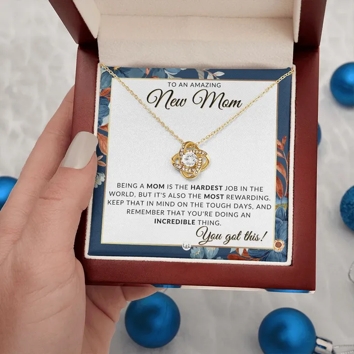 ShineOn Fulfillment Necklaces New Mom You Got This Beautiful Pendant Necklace To Celebrate Mom Great Birthday Mothers Day or Christmas Gift Idea For Her