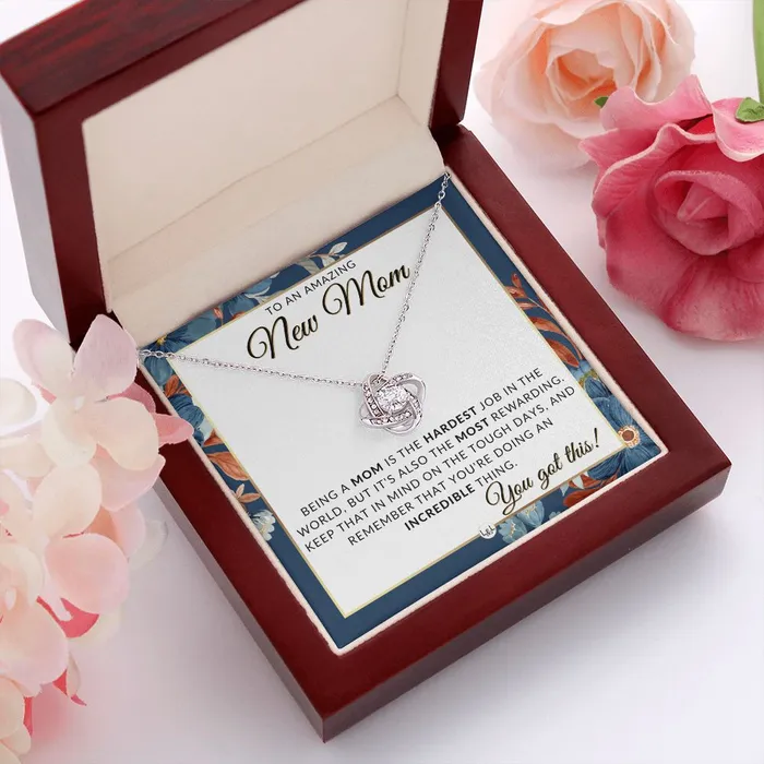 ShineOn Fulfillment Necklaces New Mom You Got This Beautiful Pendant Necklace To Celebrate Mom Great Birthday Mothers Day or Christmas Gift Idea For Her