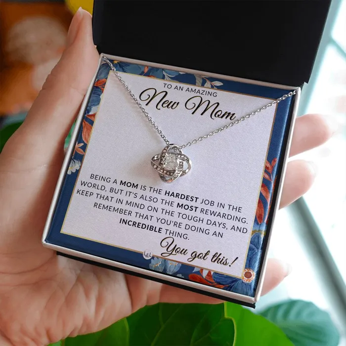 ShineOn Fulfillment Necklaces New Mom You Got This Beautiful Pendant Necklace To Celebrate Mom Great Birthday Mothers Day or Christmas Gift Idea For Her