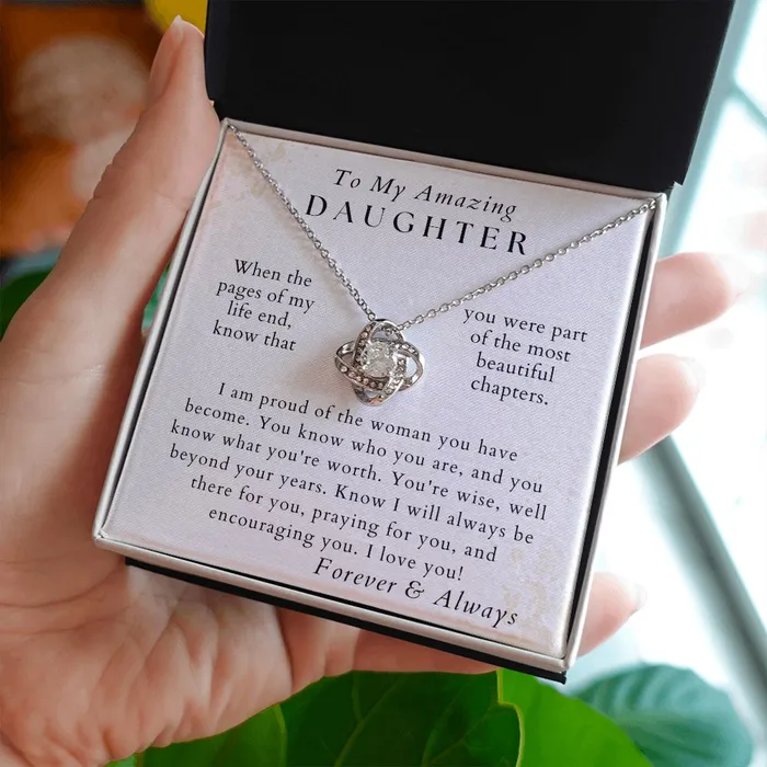ShineOn Fulfillment Necklaces The Best Part Daughter Necklace Gift from Mom or Dad Birthday Graduation Valentines Christmas Gifts