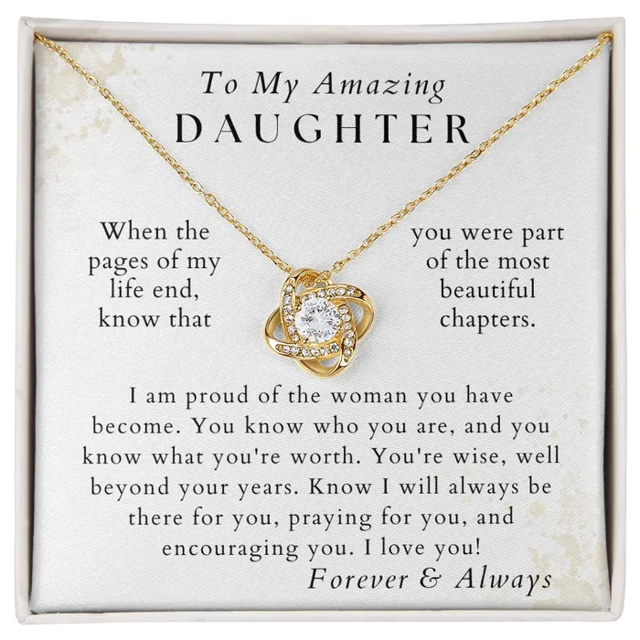 ShineOn Fulfillment Necklaces The Best Part Daughter Necklace Gift from Mom or Dad Birthday Graduation Valentines Christmas Gifts