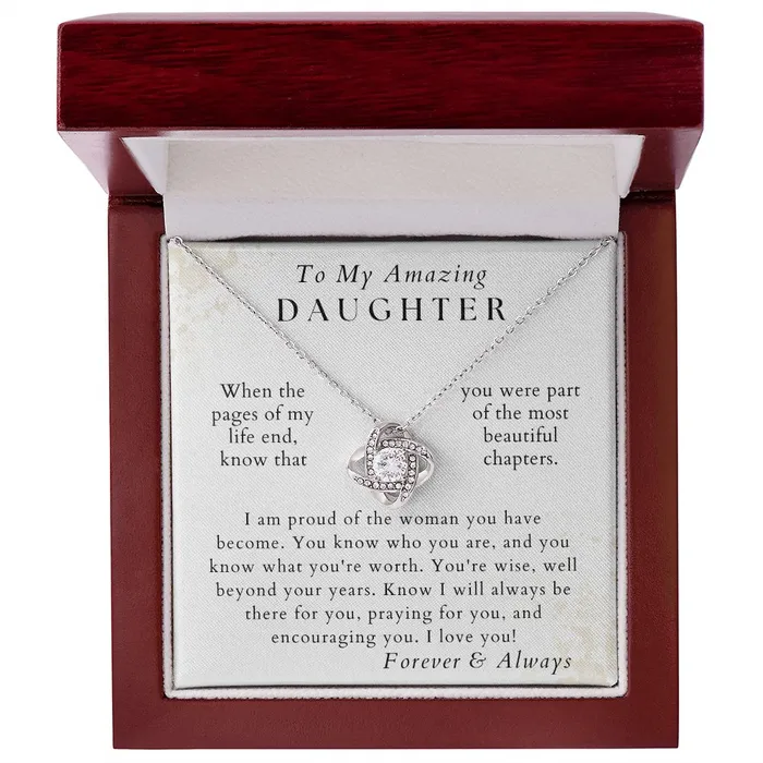 ShineOn Fulfillment Necklaces The Best Part Daughter Necklace Gift from Mom or Dad Birthday Graduation Valentines Christmas Gifts