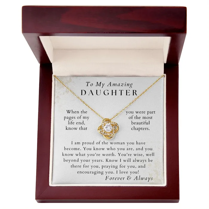 ShineOn Fulfillment Necklaces The Best Part Daughter Necklace Gift from Mom or Dad Birthday Graduation Valentines Christmas Gifts
