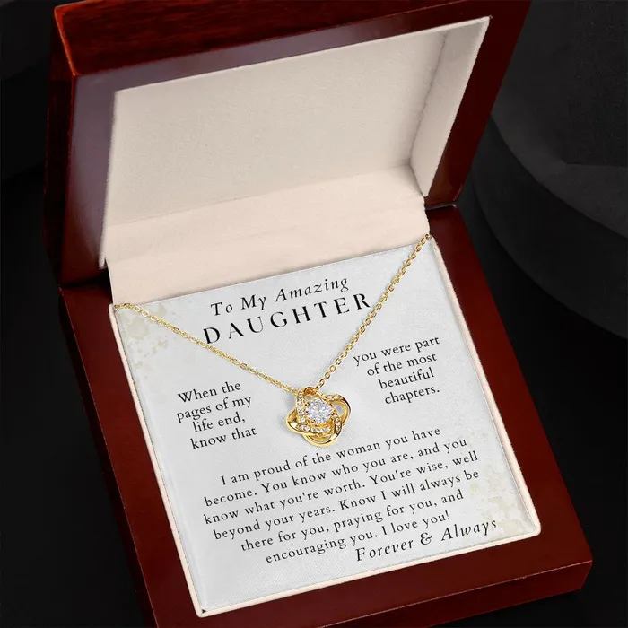 ShineOn Fulfillment Necklaces The Best Part Daughter Necklace Gift from Mom or Dad Birthday Graduation Valentines Christmas Gifts