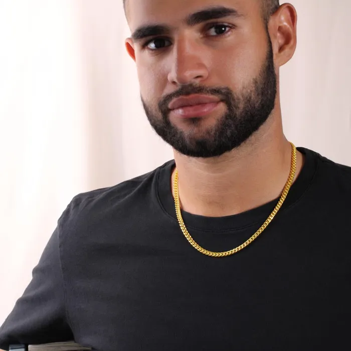 ShineOn Fulfillment Necklaces You Are A Good Man With A Good Heart Gift for Big Brother Cuban Linked Chain Necklace