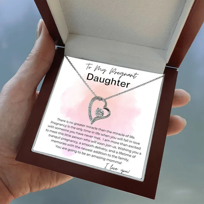 ShineOn Fulfillment Necklaces You will be an Amazing Momma Gift for Pregnant Daughter Heart Pendant Necklace