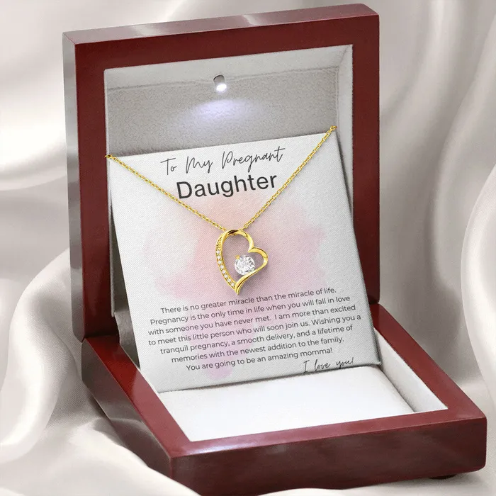 ShineOn Fulfillment Necklaces You will be an Amazing Momma Gift for Pregnant Daughter Heart Pendant Necklace