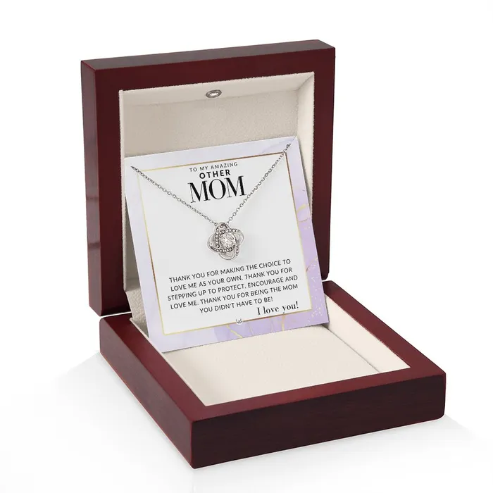 ShineOn Fulfillment Other Mom Gift Thank You Present for Stepmom Bonus Mom Second Mom Unbiological Mom or Other Mom Great For Mothers Day Christmas Her Birthday Or As An Encouragement Gift Necklaces