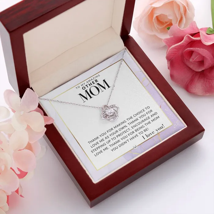 ShineOn Fulfillment Other Mom Gift Thank You Present for Stepmom Bonus Mom Second Mom Unbiological Mom or Other Mom Great For Mothers Day Christmas Her Birthday Or As An Encouragement Gift Necklaces