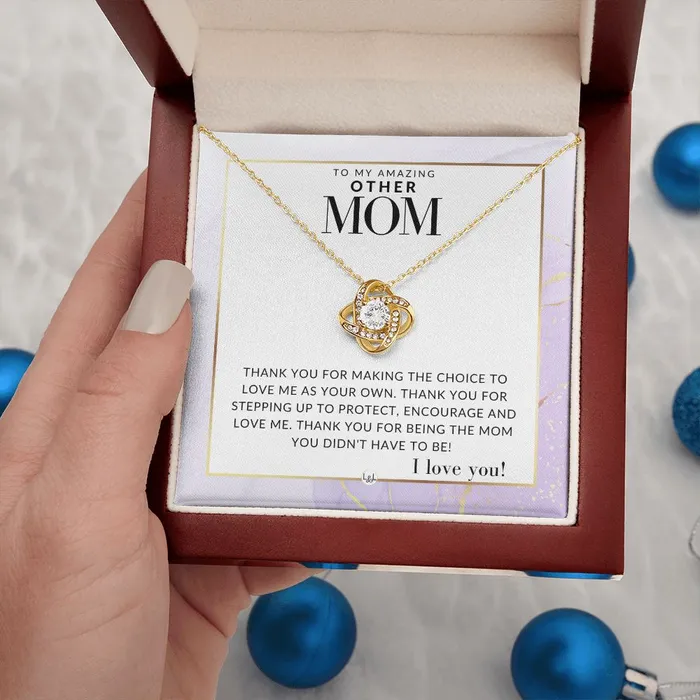 ShineOn Fulfillment Other Mom Gift Thank You Present for Stepmom Bonus Mom Second Mom Unbiological Mom or Other Mom Great For Mothers Day Christmas Her Birthday Or As An Encouragement Gift Necklaces