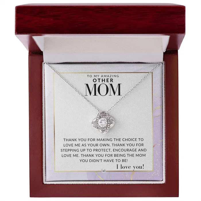 ShineOn Fulfillment Other Mom Gift Thank You Present for Stepmom Bonus Mom Second Mom Unbiological Mom or Other Mom Great For Mothers Day Christmas Her Birthday Or As An Encouragement Gift Necklaces