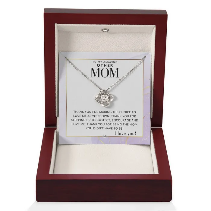 ShineOn Fulfillment Other Mom Gift Thank You Present for Stepmom Bonus Mom Second Mom Unbiological Mom or Other Mom Great For Mothers Day Christmas Her Birthday Or As An Encouragement Gift Necklaces
