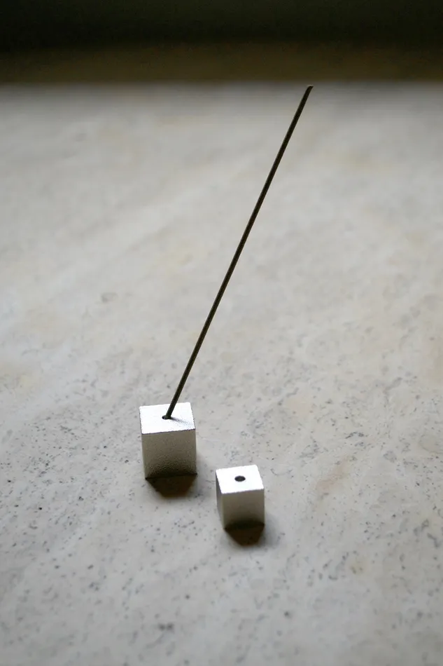 Silver Cube Burner Incense Rings