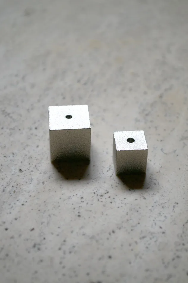 Silver Cube Burner Incense Rings