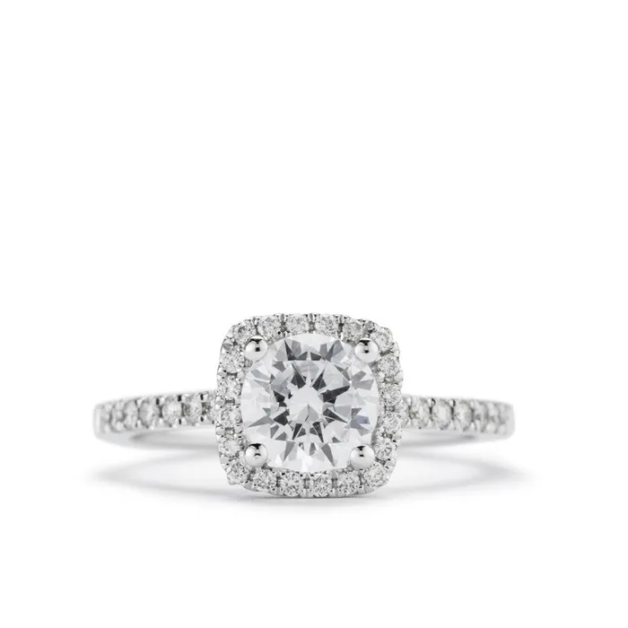 Sofia Halo Engagement Ring Diadori Rings
