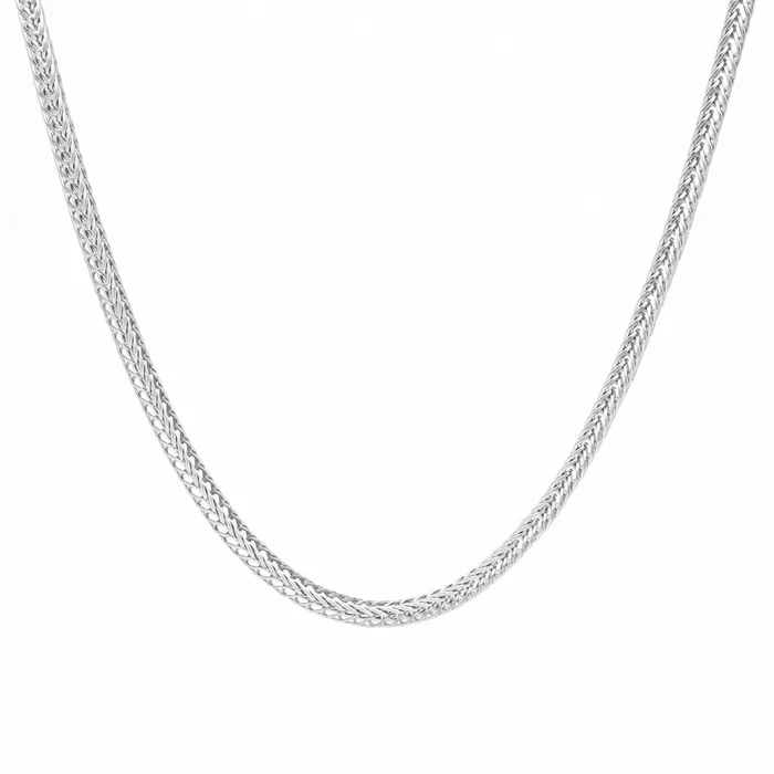 Stainless Steel 4mm Square Chain Necklace Glitters Necklaces