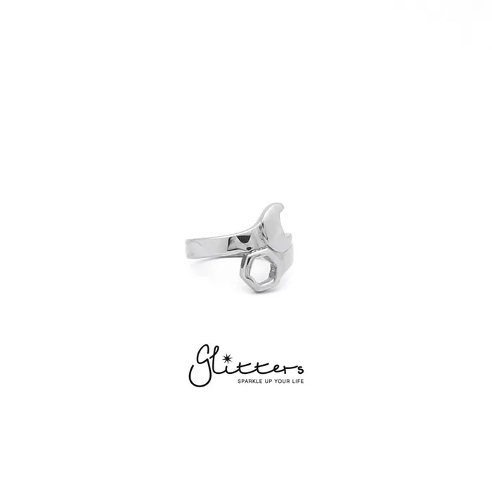 Stainless Steel Motorcycles Spanner Ring Glitters Rings