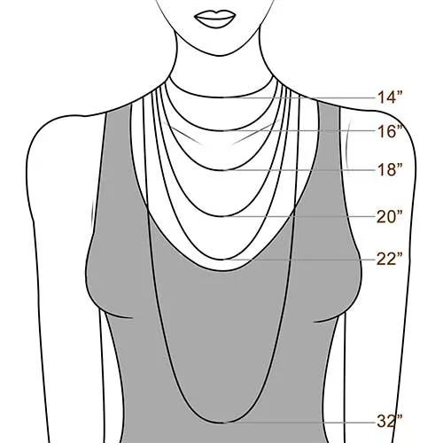 Sterling Silver Horizontal Bar NecklaceMedium Glitters Necklaces