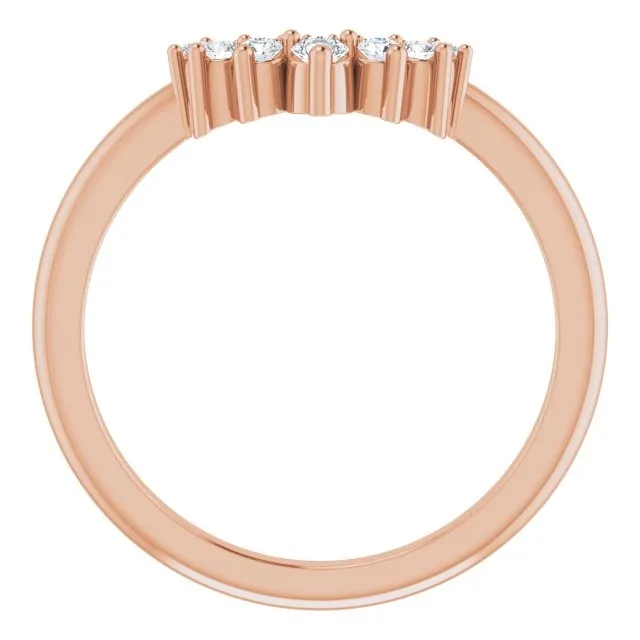 STULLER Rings Ever Ever 14K Rose Gold 17ctw Curved Diamond Tiara Style Band STULLER Rings Ever Ever 14K Rose Gold 17ctw Curved Diamond Tiara Style Band