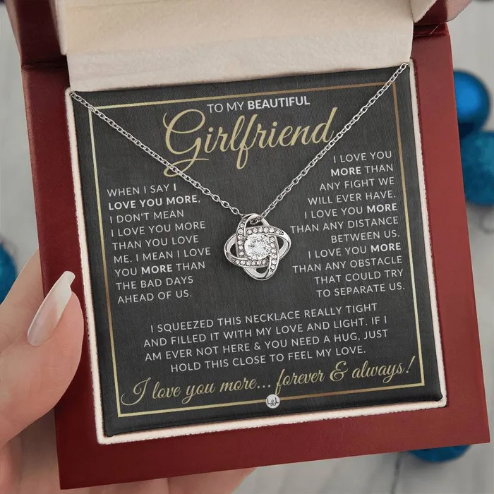 Surprise Gift Idea For Girlfriend Necklace Sentimental Message Romantic Christmas Gift Valentines Day Birthday or Anniversary Present ShineOn Fulfillment Necklaces