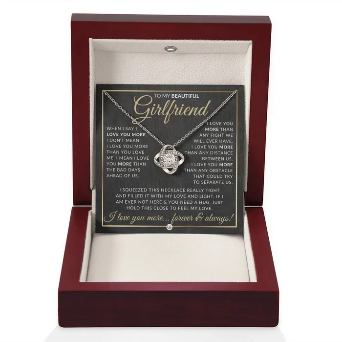 Surprise Gift Idea For Girlfriend Necklace Sentimental Message Romantic Christmas Gift Valentines Day Birthday or Anniversary Present ShineOn Fulfillment Necklaces