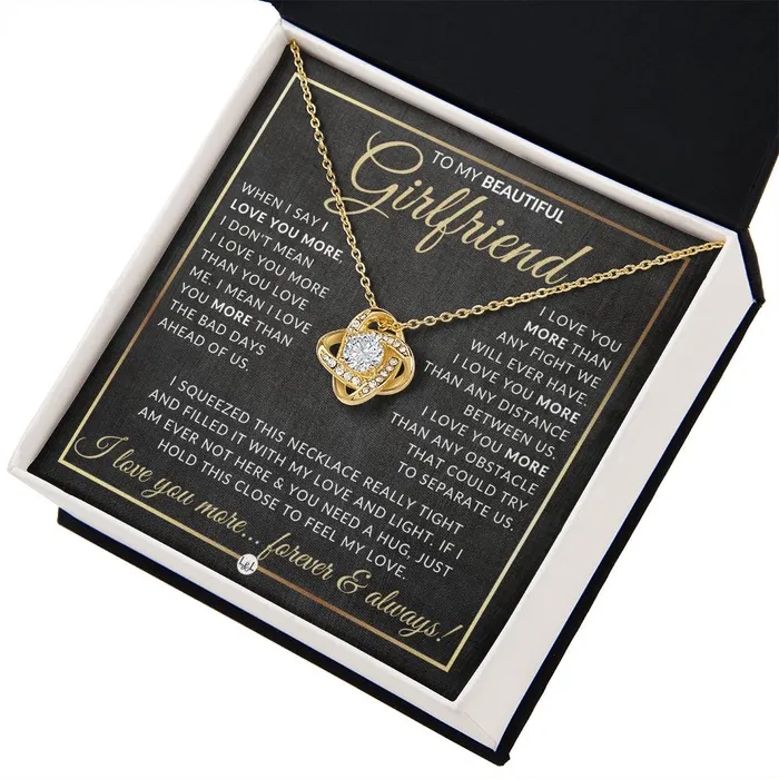 Surprise Gift Idea For Girlfriend Necklace Sentimental Message Romantic Christmas Gift Valentines Day Birthday or Anniversary Present ShineOn Fulfillment Necklaces