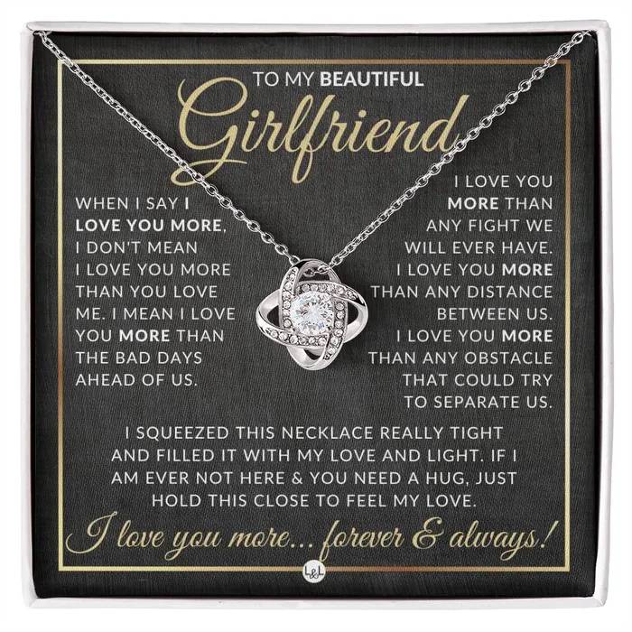 Surprise Gift Idea For Girlfriend Necklace Sentimental Message Romantic Christmas Gift Valentines Day Birthday or Anniversary Present ShineOn Fulfillment Necklaces