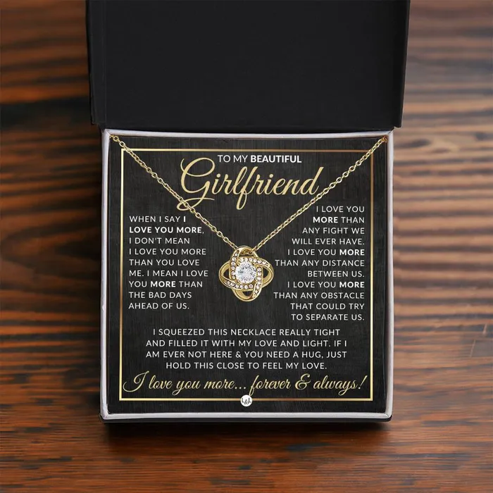 Surprise Gift Idea For Girlfriend Necklace Sentimental Message Romantic Christmas Gift Valentines Day Birthday or Anniversary Present ShineOn Fulfillment Necklaces